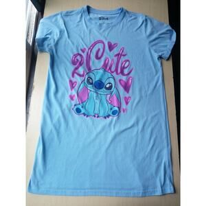 Disney Stitch Blue Shirt Size 1x Women's Pre Owned Good Condition